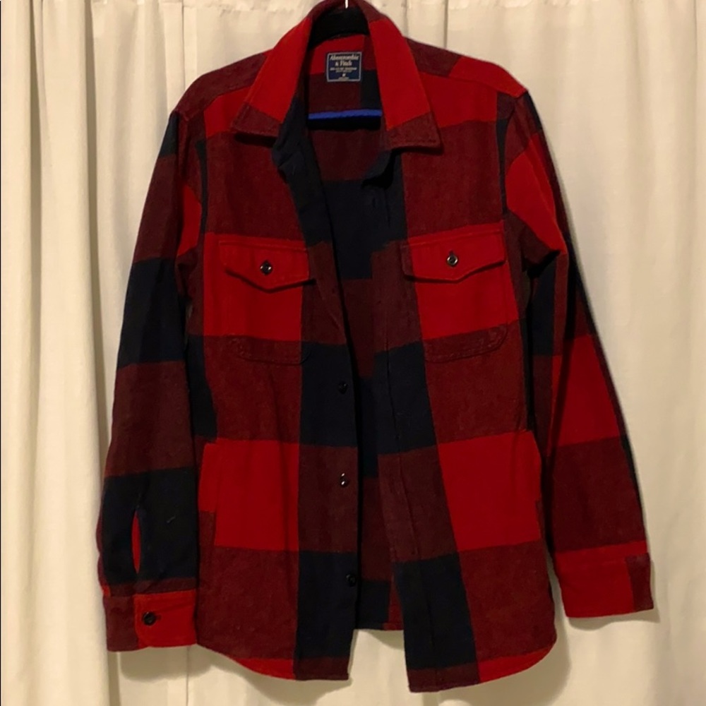 Abercrombie flannel shirt jacket, Men’s medium